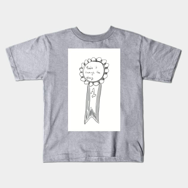 One day at a time Kids T-Shirt by Littlehouse